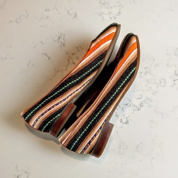 Fortress of Inca Fabric Stripe Flats - Sz 6 - Picture 5 of 6
